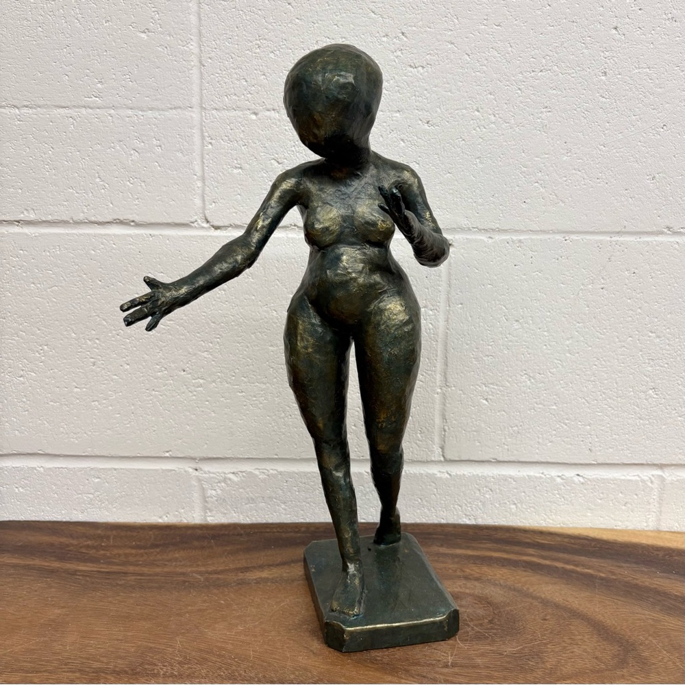 Vintage Papier Maché Figural Woman Sculpture by Eric Wilson